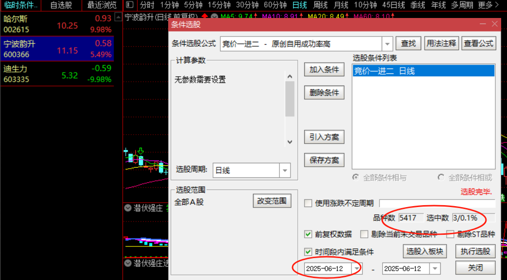 图片[3]-一进二竞价抓板次日套利无敌选股指标-指标代码