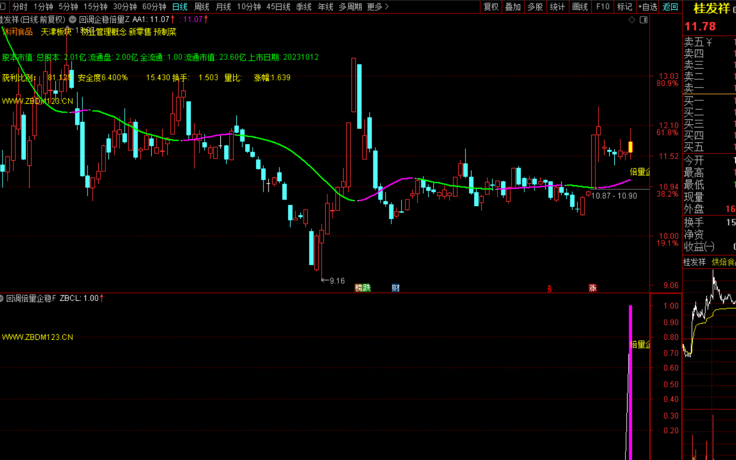 图片[7]-回调倍量企稳：短线暴利抓股秘籍 主图+幅图+选股 无未来函数-指标代码