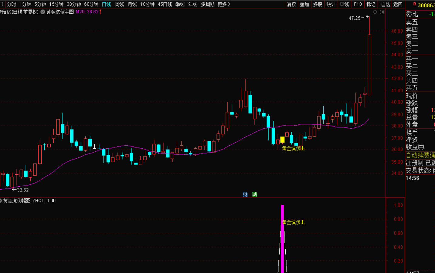 黄金坑伏击指标战法：洞悉主力动向，捕捉逆势机遇-指标代码