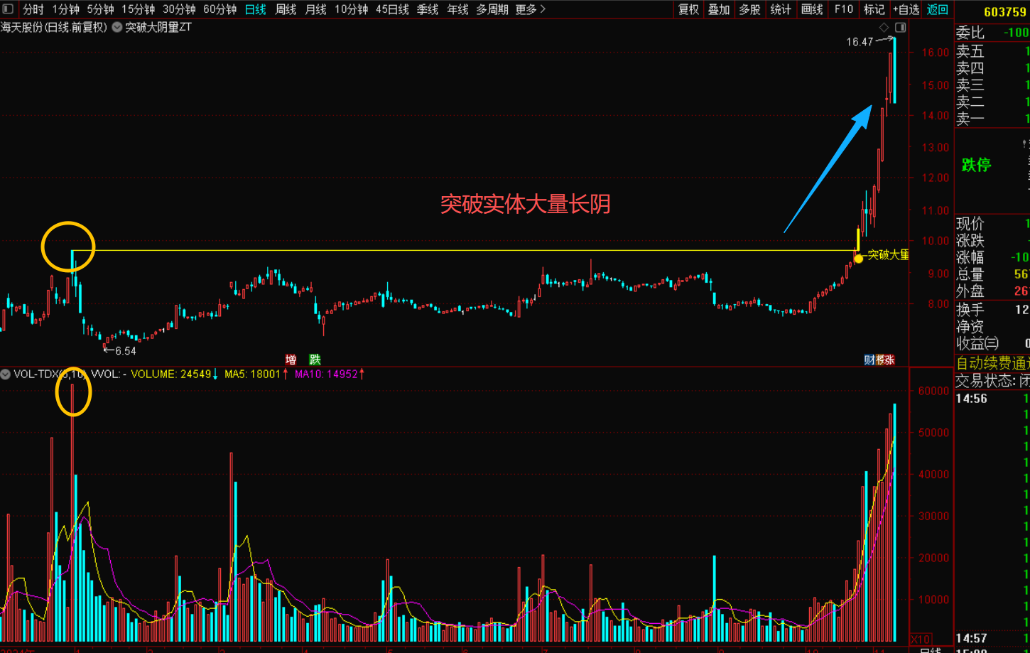 突破大量实体长阴指标战法：解锁主升浪的黄金钥匙-指标代码